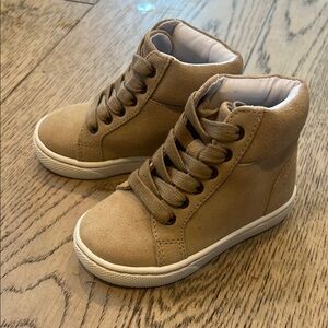 Janie and Jack Tan Kids Sneakers